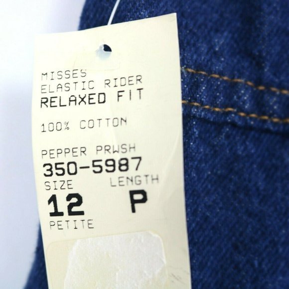 Vintage Lee Elastic Riders Mom Jeans Relaxed Tapered Ankle 12 Petite 12P - Picture 7 of 11